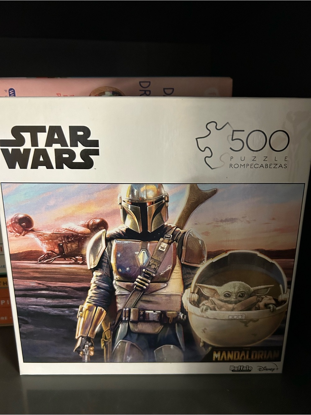Star Wars Mandalorian Puzzle — Gold & Green Artwork